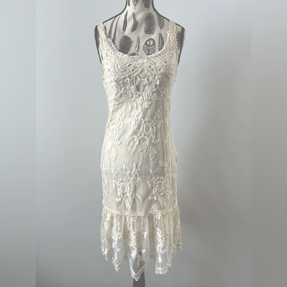 Lace boho dress
